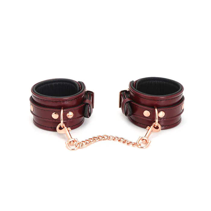 Шкіряні поножі Liebe Seele Wine Red Ankle Cuffs — фото 2