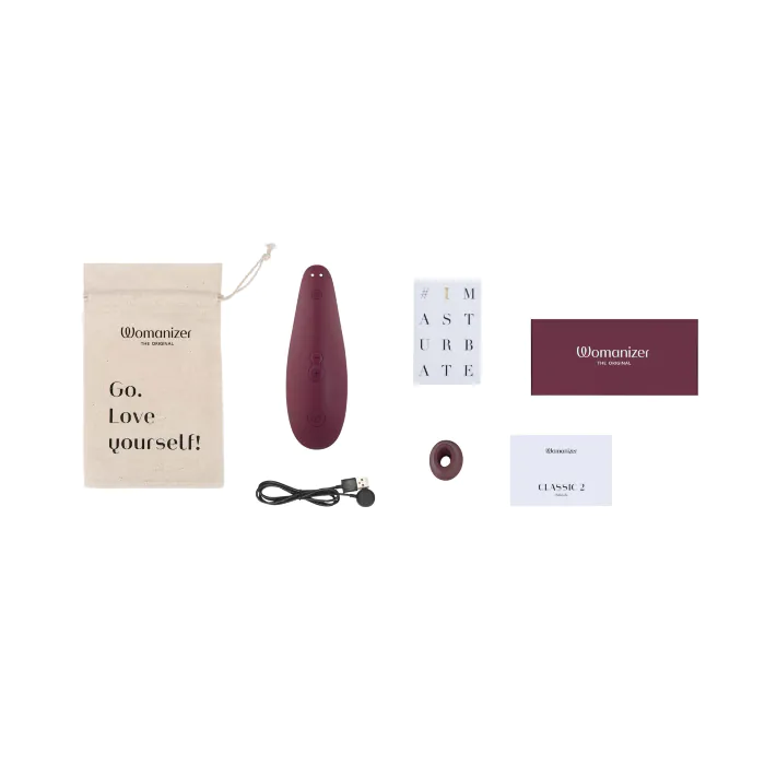 Вакуумний стимулятор Womanizer Classic 2 Bordeaux — фото 8
