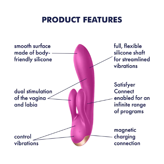Смарт вібратор Satisfyer Double Flex Violet — фото 7