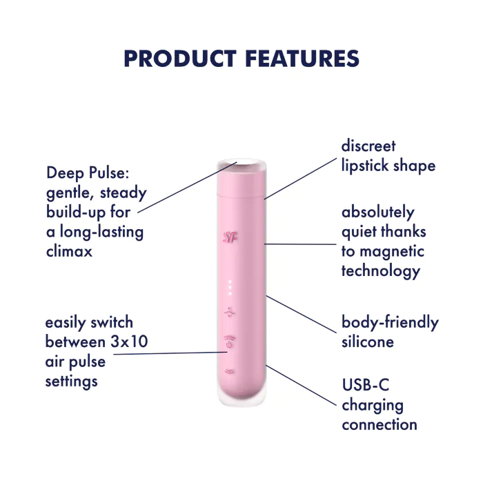 Вібратор помада Satisfyer First Kiss — фото 7