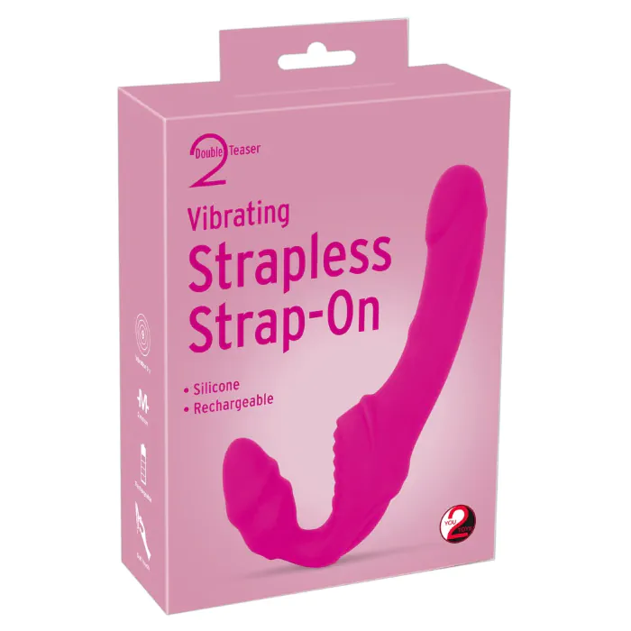 Безремневий страпон із вібрацією Strapless Strap-on — фото 2