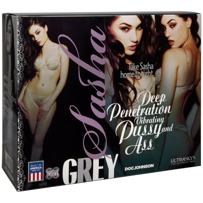 Мастурбатор з вібрацією Doc Johnson Sasha Grey ULTRASKYN Deep Penetration Vibrating Pussy & Ass — фото 4