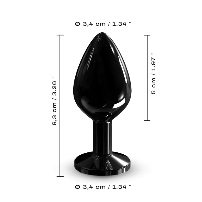 Анальна пробка Dorcel Diamond Plug Black M — фото 5