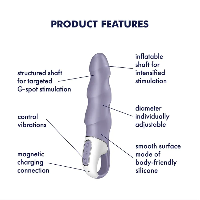 Вібратор Satisfyer Air Pump Vibrator 1 — фото 6