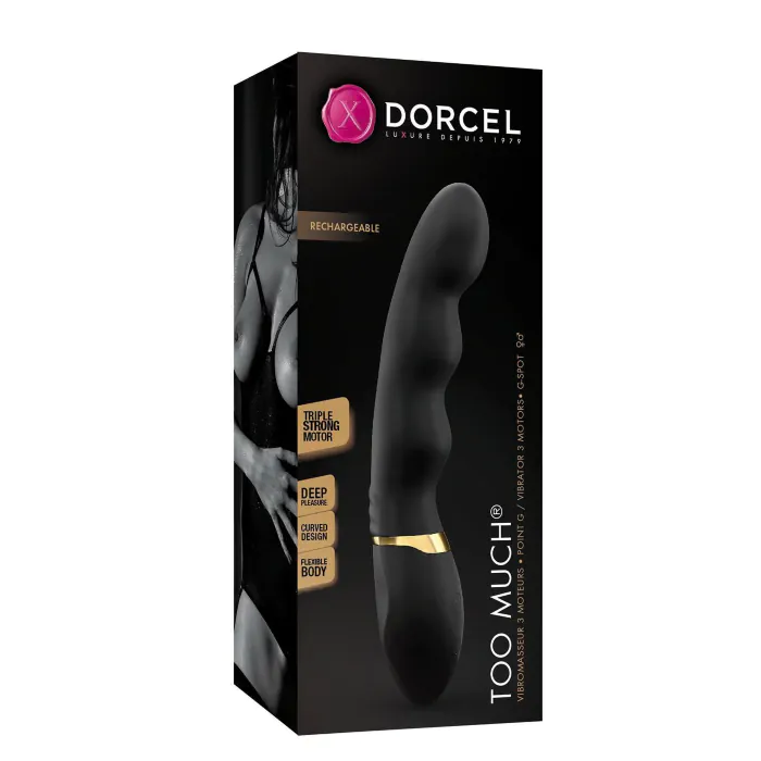 Вібратор Dorcel Too Much Rechargeable із гнучким корпусом — фото 3
