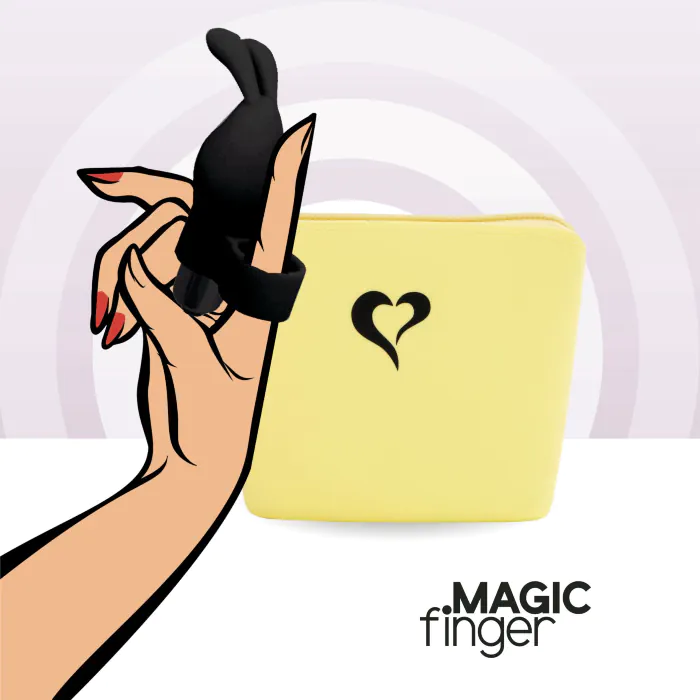 Вібратор на палець FeelzToys Magic Finger Vibrator Black — фото 4
