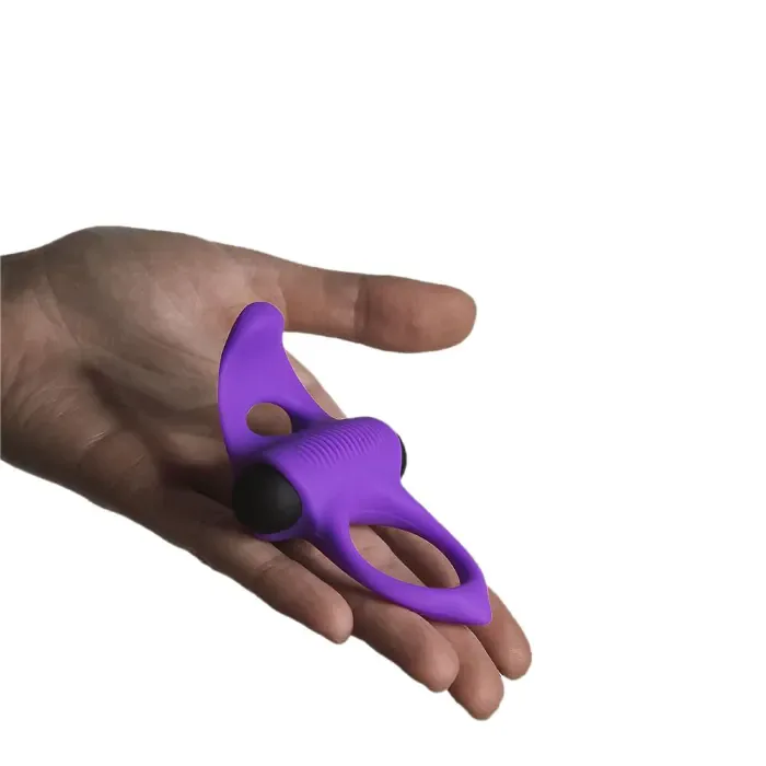Віброкільце Adrien Lastic Lingus MAX Violet — фото 4