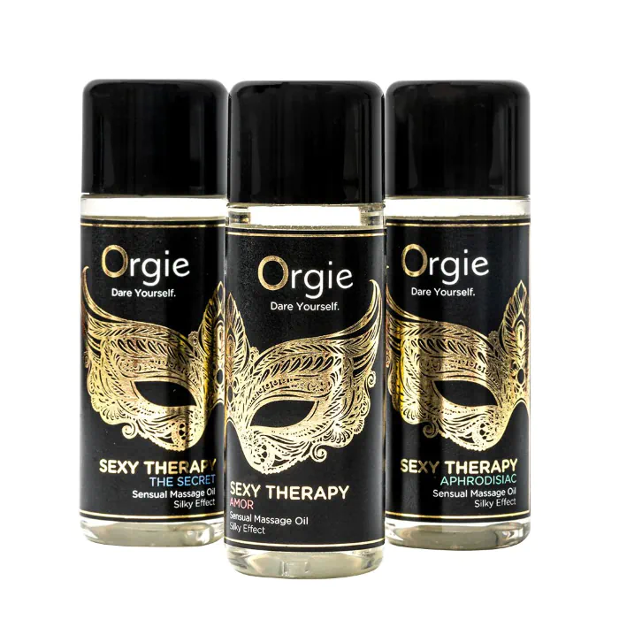 Набір масажних олій Orgie Sexy Therapy Mini Size Collection 3х30 мл — фото 4