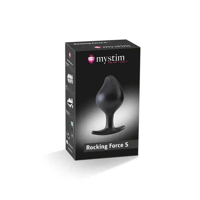 Силіконова анальна пробка Mystim Rocking Force S для електростимулятора — фото 5
