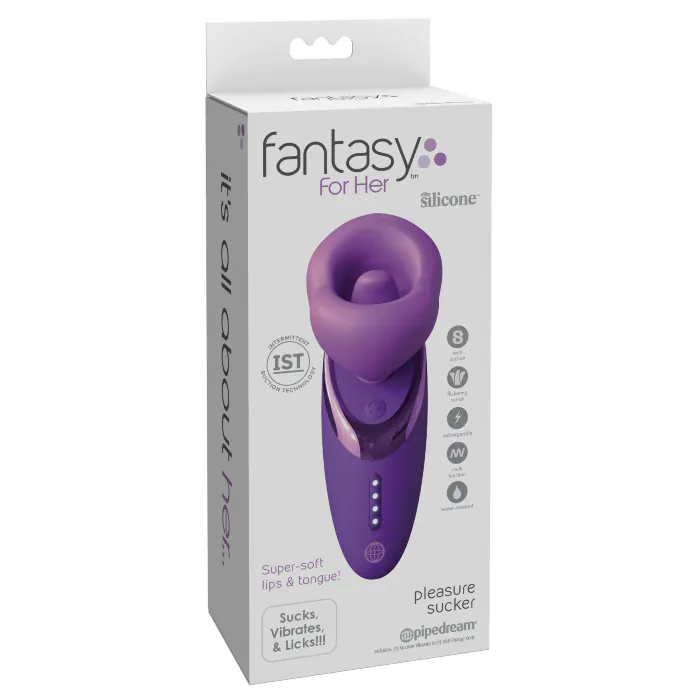 Стимулятор Pleasure Sucker Vibrator Purple — фото 8