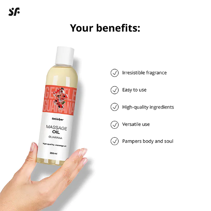 Масажна олія Satisfyer Massage Oil Guarana 250 мл — фото 6