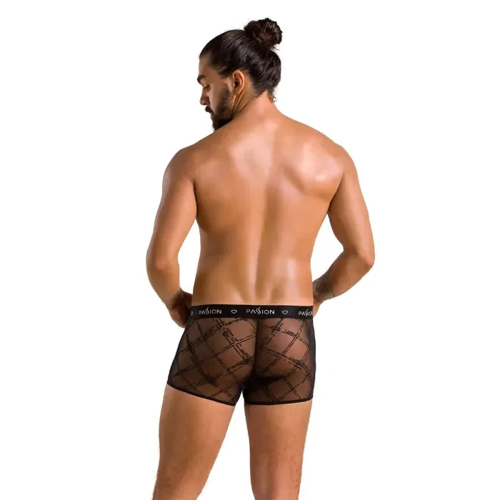Чоловічі боксери Passion 032 Short James XXL/XXXL Black — фото 4