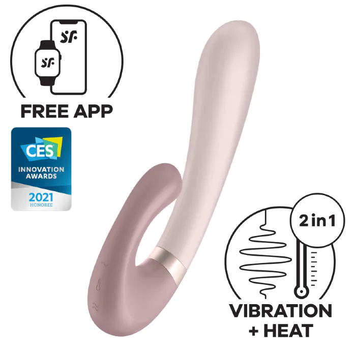 Смарт вібратор Satisfyer Heat Wave mauve