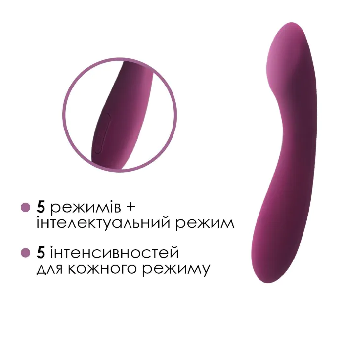 Вібратор для точки G з інтелектуальним режимом Svakom Amy 2 Violet — фото 6