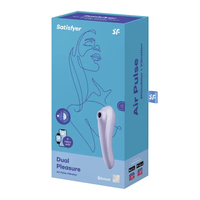 Смарт-вібратор та вакуумний стимулятор 2-в-1 Satisfyer Dual Pleasure Mauve — фото 6