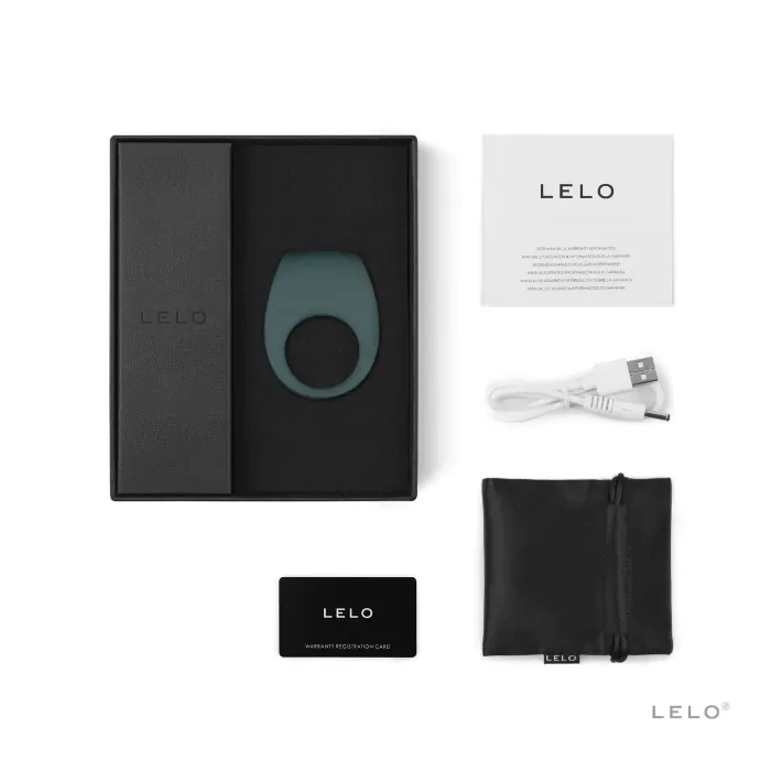 Ерекційне кільце з вібрацією Lelo Tor 2 Green — фото 5