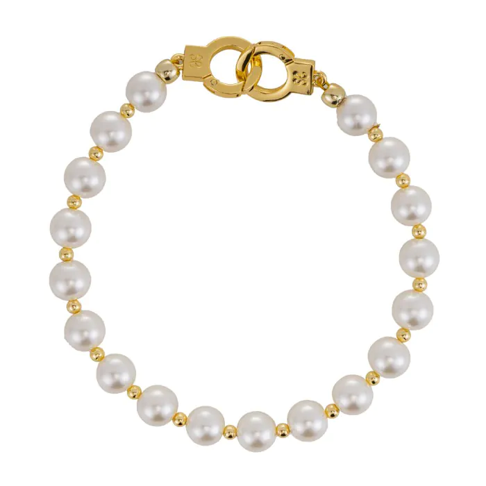 Перлинні наручники та поножі Lockink Pearl Handcuffs & Anklecuffs — фото 8