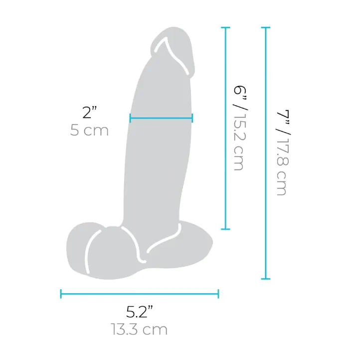 Фалоімітатор b-Vibe Slipskin 7" Girthy — фото 9