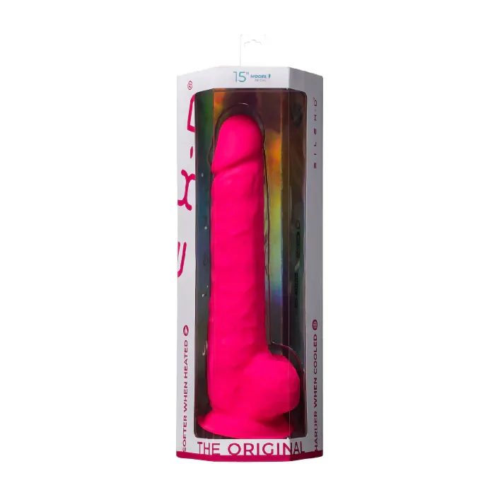 Фалоімітатор SilexD Model 1 Kingston 15" Pink — фото 7