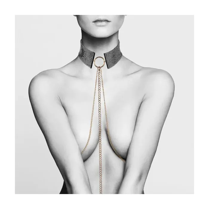 Чокер-комір Bijoux Indiscrets Desir Metallique Collar Black — фото 6