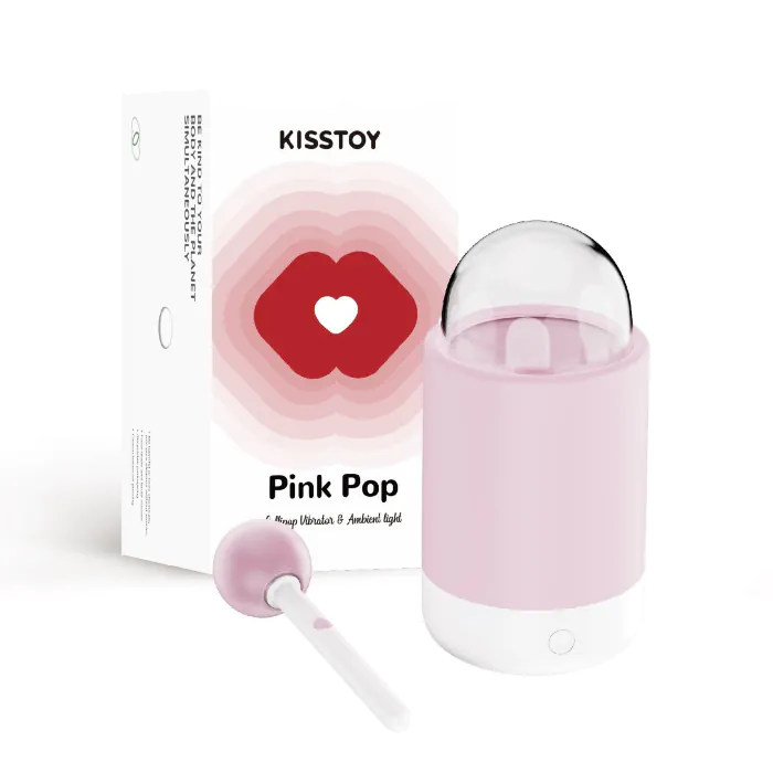 Вібратор-цукерка на паличці KissToy Pink Pop — фото 4