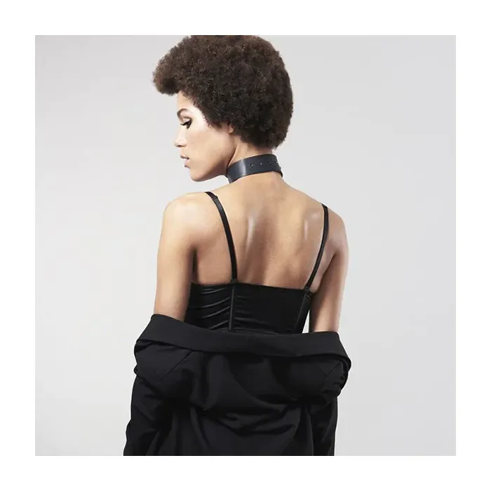 Чокер Bijoux Indiscrets MAZE - Wide Chocker Black — фото 9
