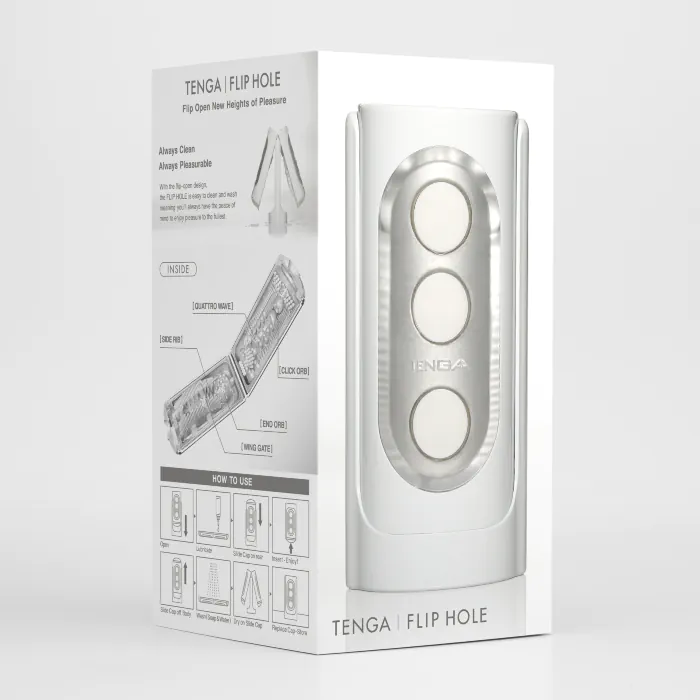 Мастурбатор Tenga Flip Hole White — фото 9