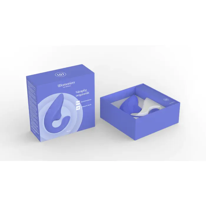 Вібратор кролик з вакуумною стимуляцією Womanizer Blend Vibrant Blue — фото 19