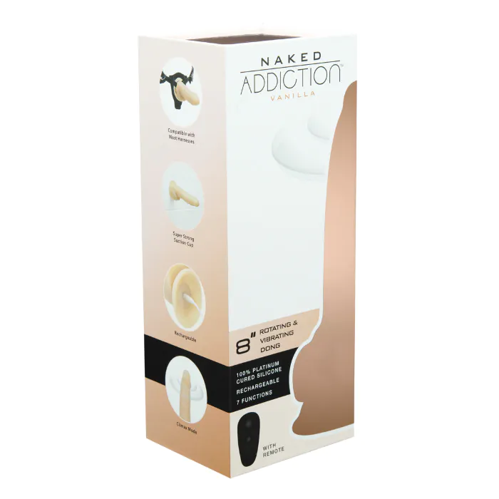 Вібратор Naked Addiction 8“ Rotating&Vibrating — фото 6