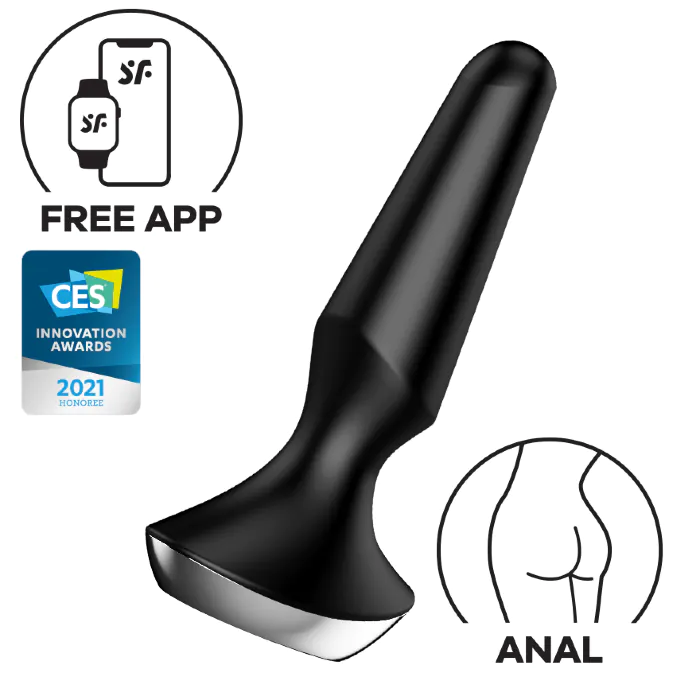 Анальна вібропробка Satisfyer Plug-ilicious 2 Black
