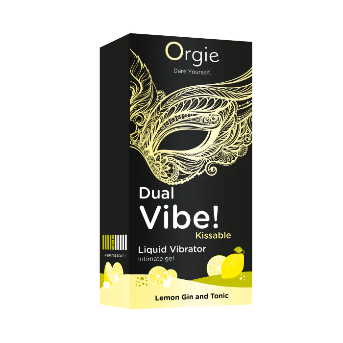 Рідкий вібратор Orgie Dual Vibe! Lemon Gin And Tonic 15 мл — фото 3