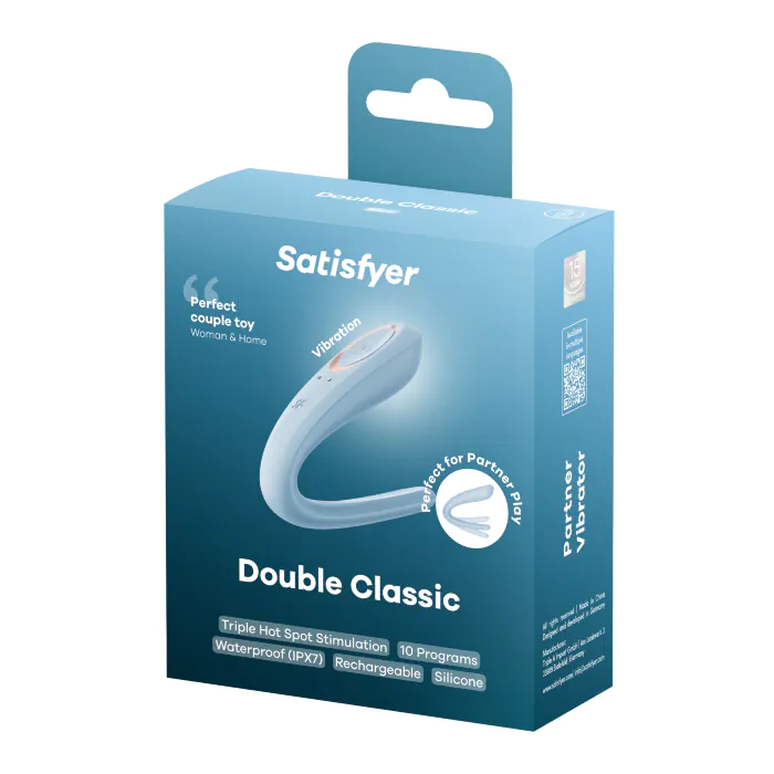 Парний вібратор Satisfyer Double Classic Light Blue — фото 7