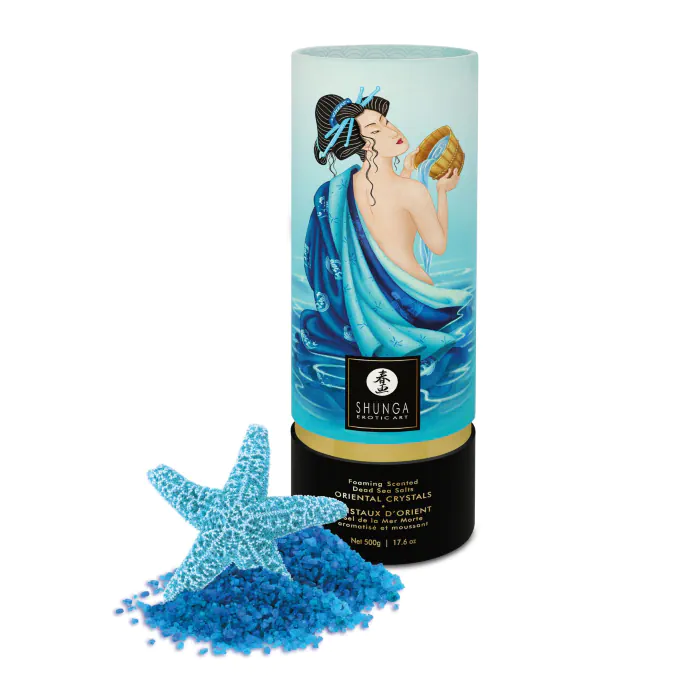 Пінлива сіль для ванни Shunga Dead Sea salt Oriental Crystals Ocean Temptations 500 г — фото 2