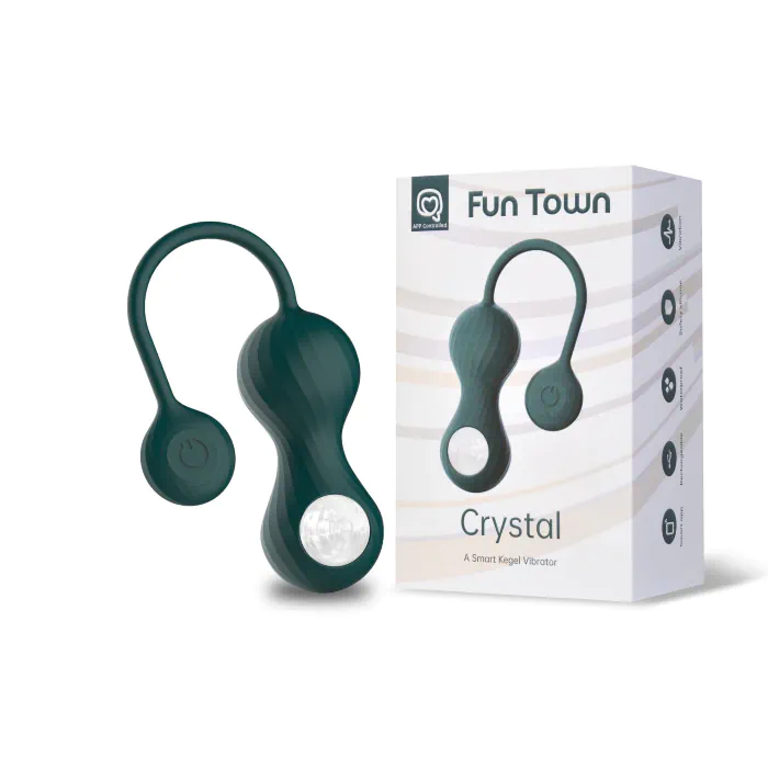 Вагінальні смарт-кульки з вібрацією FunTown Crystal