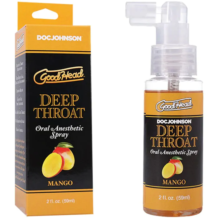 Спрей для мінету Doc Johnson GoodHead DeepThroat Spray Mango 59 мл — фото 2