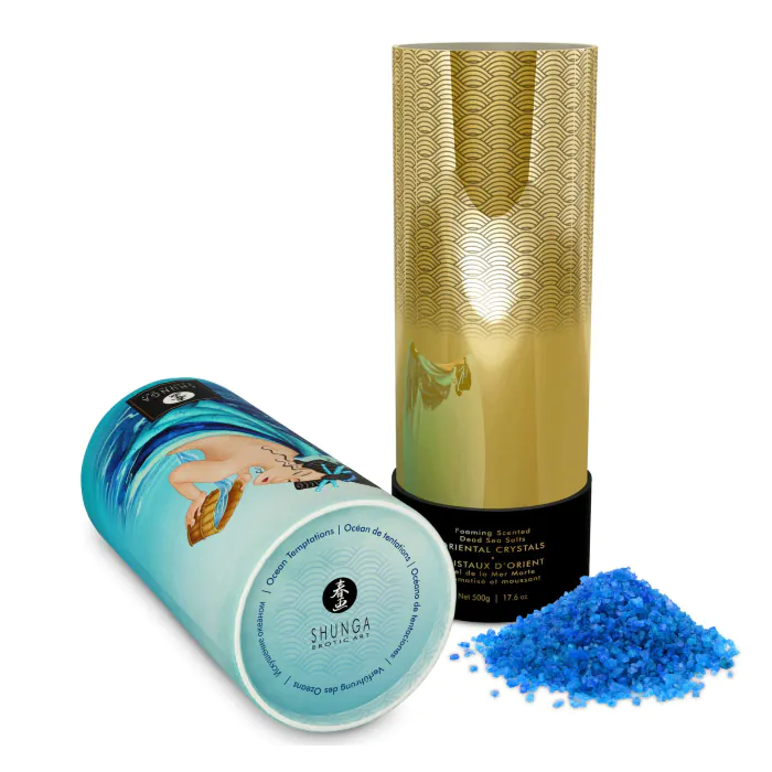 Пінлива сіль для ванни Shunga Dead Sea salt Oriental Crystals Ocean Temptations 500 г — фото 4