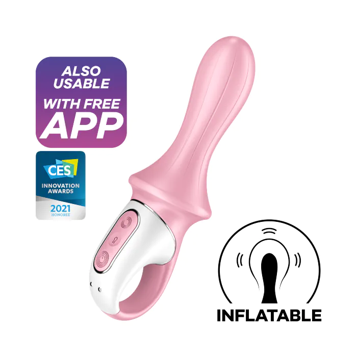 Анальний надувний смарт-вібратор Satisfyer Air Pump Booty 5+ pink