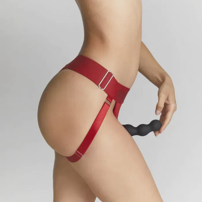 Трусики для страпона Strap-On-Me Harnais Lingerie Unique One Size Red — фото 6