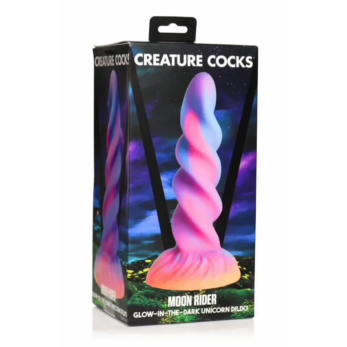 Фалоімітатор Creature Cocks Glow-in-the-Dark Unicorn Dildo — фото 7
