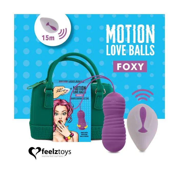 Вагінальні кульки з перловим масажем FeelzToys Motion Love Balls Foxy