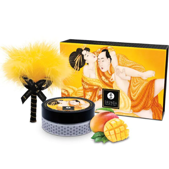 Смачна пудра Shunga Body Powder Luscious Mango 75 г — фото 3
