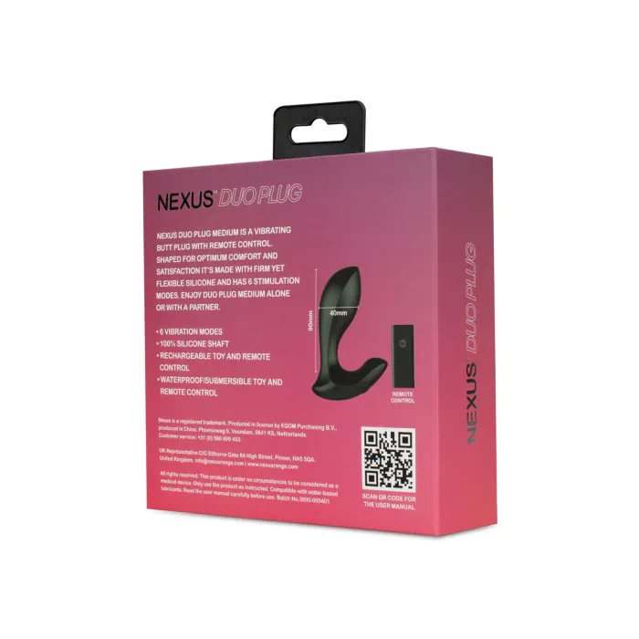 Анальна вібропробка Nexus Duo Plug Medium — фото 4