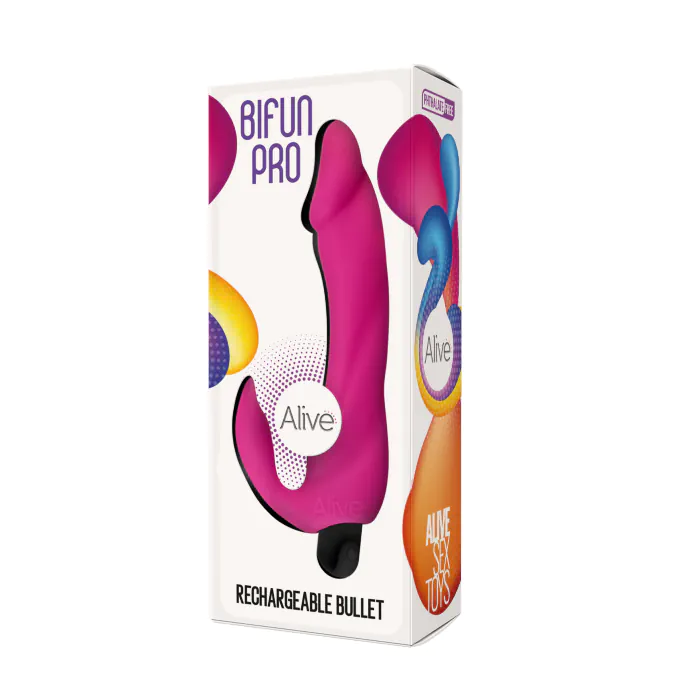 Вібратор кролик Alive Bifun Pro Pink — фото 3