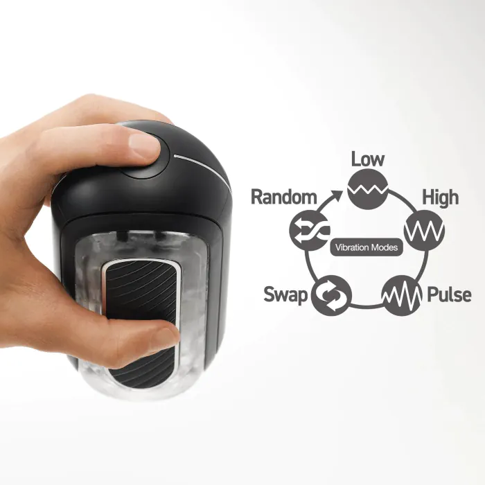 Мастурбатор Tenga Flip Zero Gravity Electronic Vibration Black — фото 8