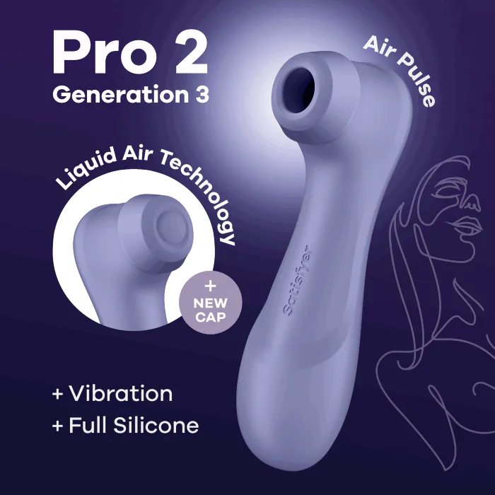 Смарт вакуумний стимулятор Satisfyer Pro 2 Gen 3 Connect App Violet — фото 7
