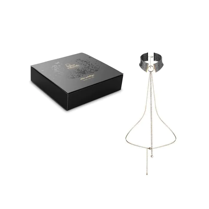 Чокер-комір Bijoux Indiscrets Desir Metallique Collar Black — фото 4