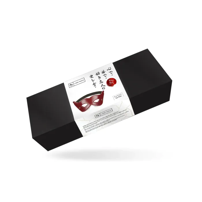 Шкіряна маска на очі Liebe Seele Wine Red Eye Mask — фото 2