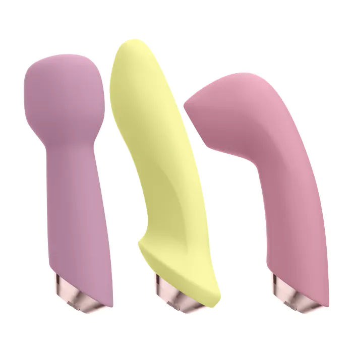 Мультифункціональний вібратор зі змінними насадками Satisfyer Marvelous Four — фото 3