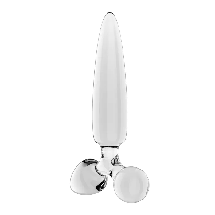 Тристоронній скляний дилдо Satisfyer Triple Crystal 1 Transparent — фото 2