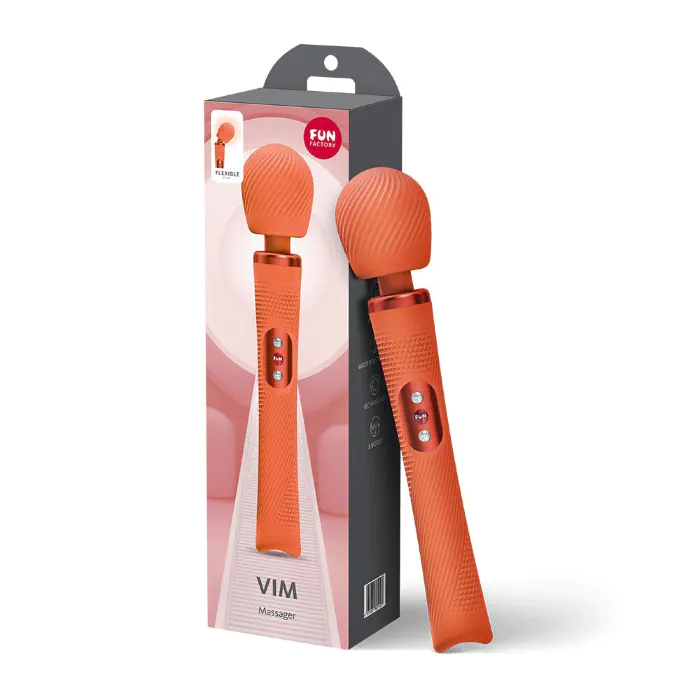 Вібромасажер Fun Factory VIM Vibrating Wand Orange — фото 6